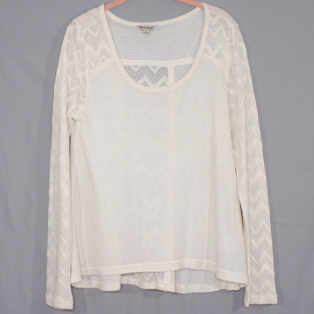 Lucky Brand Light Thermal Knit Long Sleeve…